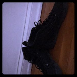 Vans all black size 6